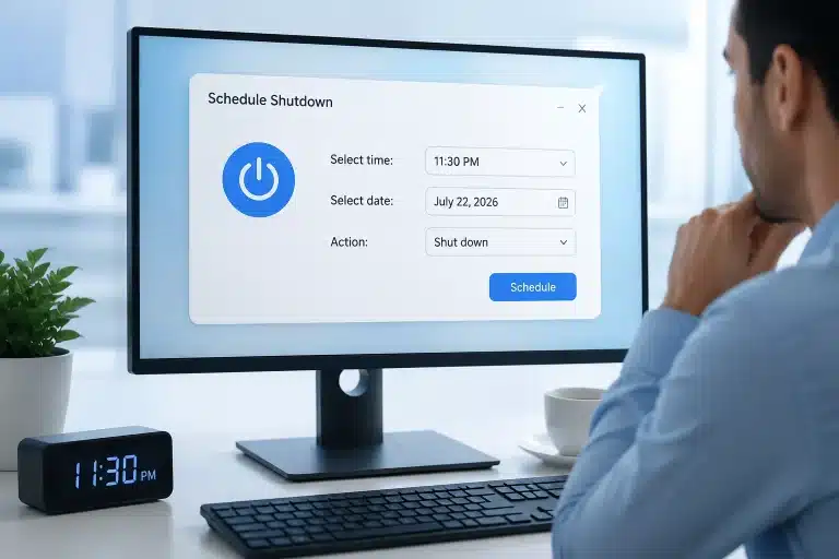آموزش خاموش کردن خودکار کامپیوتر + ۳ روش زمانبندی