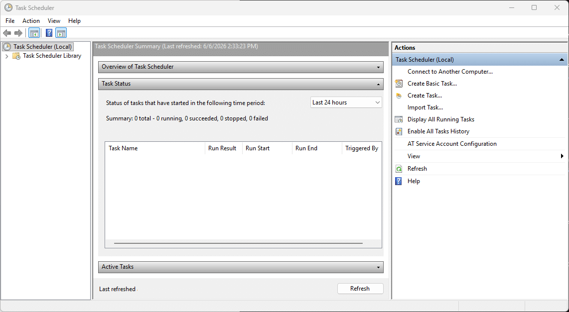 آموزش ساخت تسک برای خاموش کردن خودکار کامپیوتر در Task Scheduler