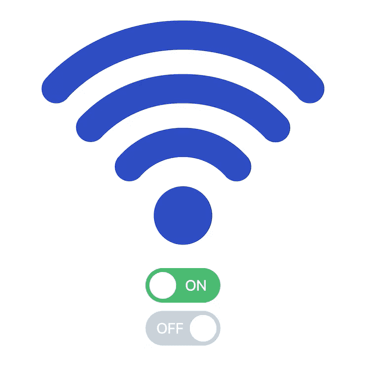 wifi off on